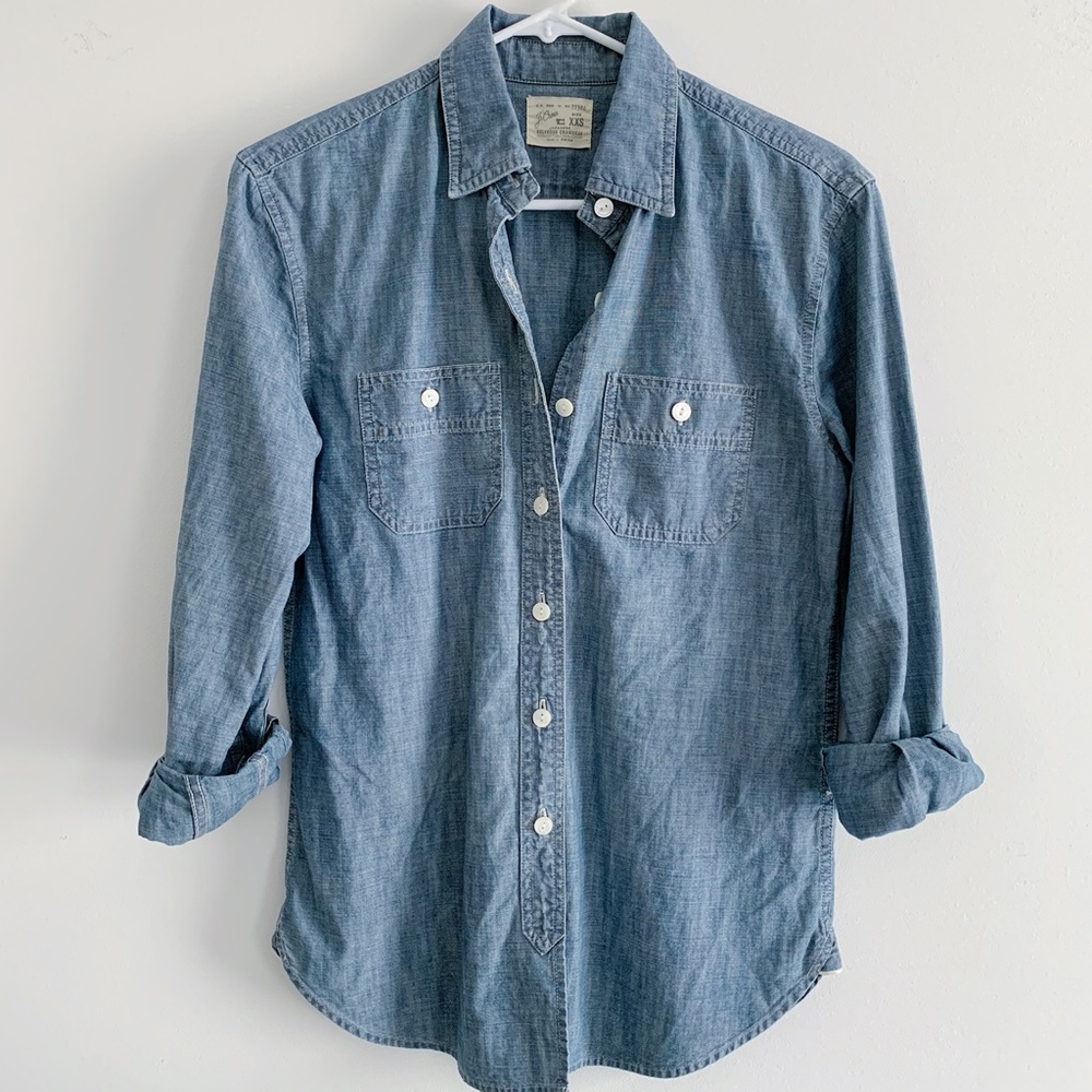 J. Crew Chambray Button Up Shirt